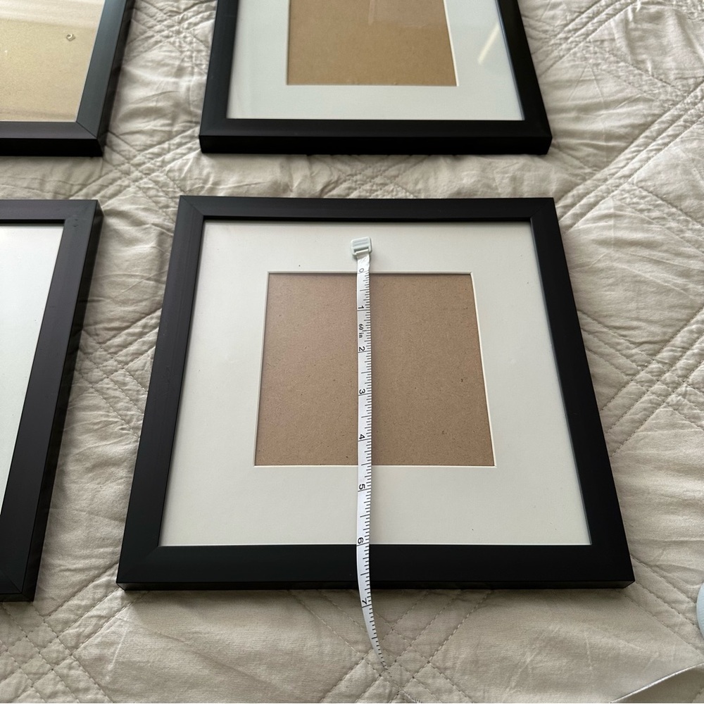 Bundle of Four Black Square Picture Frame Set - Picture 4 of 7